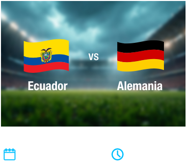 Partido 29 - Ecuador vs Alemania